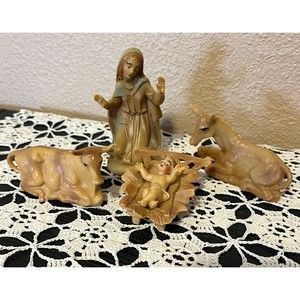 Early 80s Fontanini Nativity Set of 4